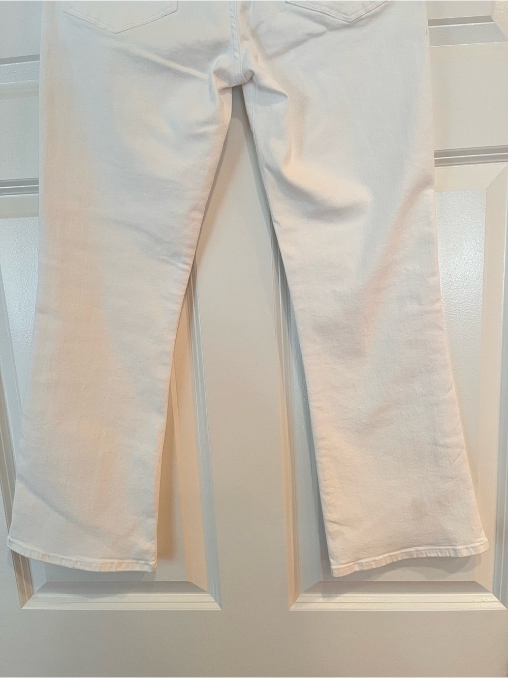 Frame Le Crop Mini Boot Cut Jeans Size 28 White Denim High Rise Pristine ~ $198 - Picture 9 of 12